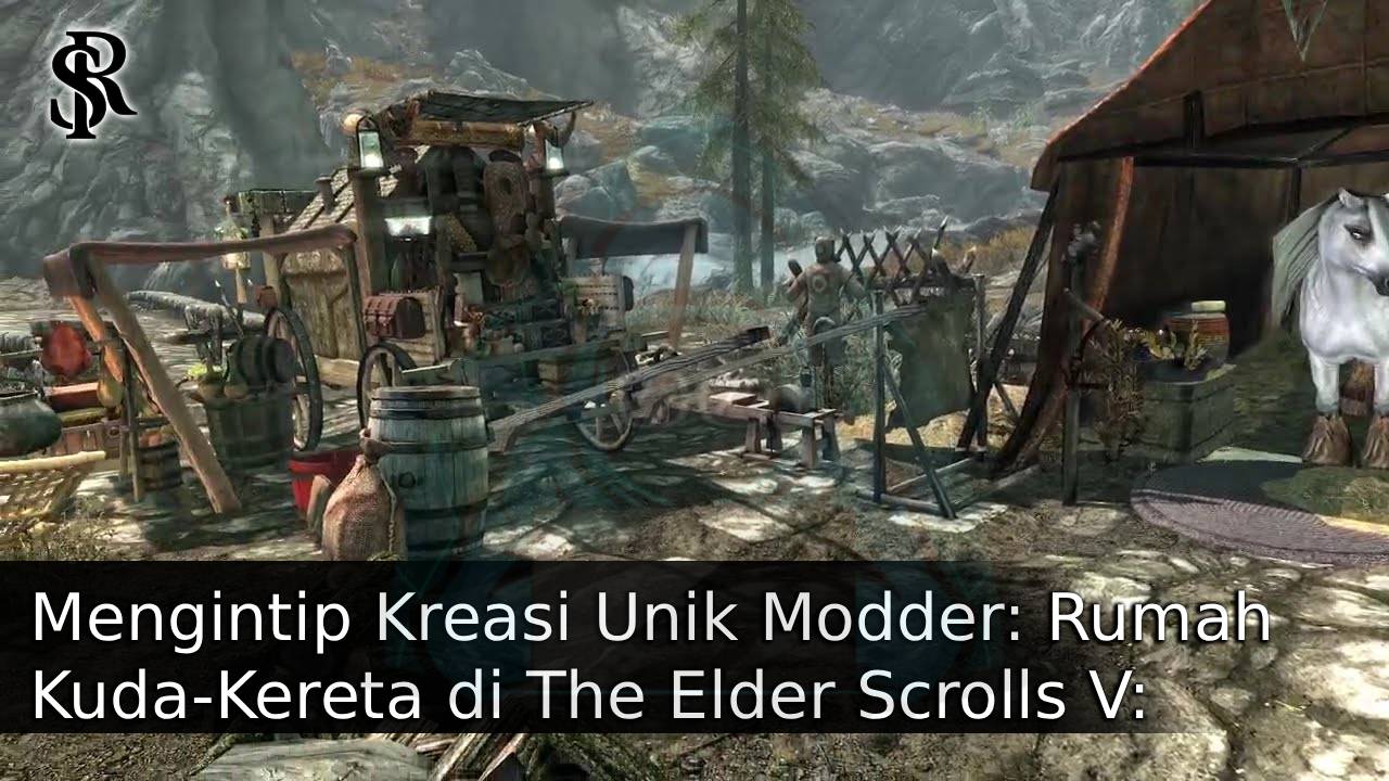 Mengintip Kreasi Unik Modder: Rumah Kuda-Kereta di The Elder Scrolls V: Skyrim